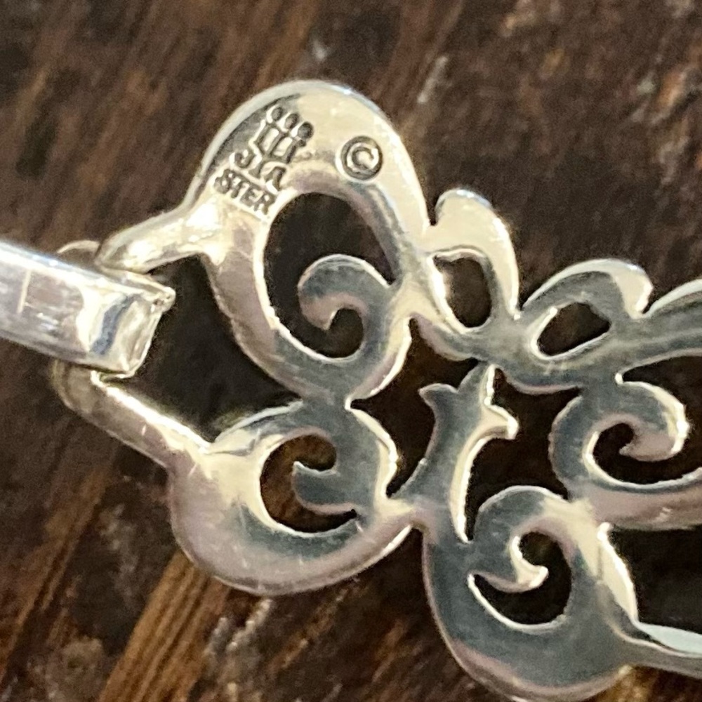 James Avery Butterfly Retired Hammered Bracelet and Charm Set Sterling Silver - Picture 3 of 5